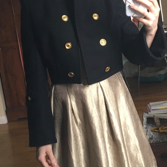 Givenchy Wool Jacket, Gold Buttons - Picture 2 of 6